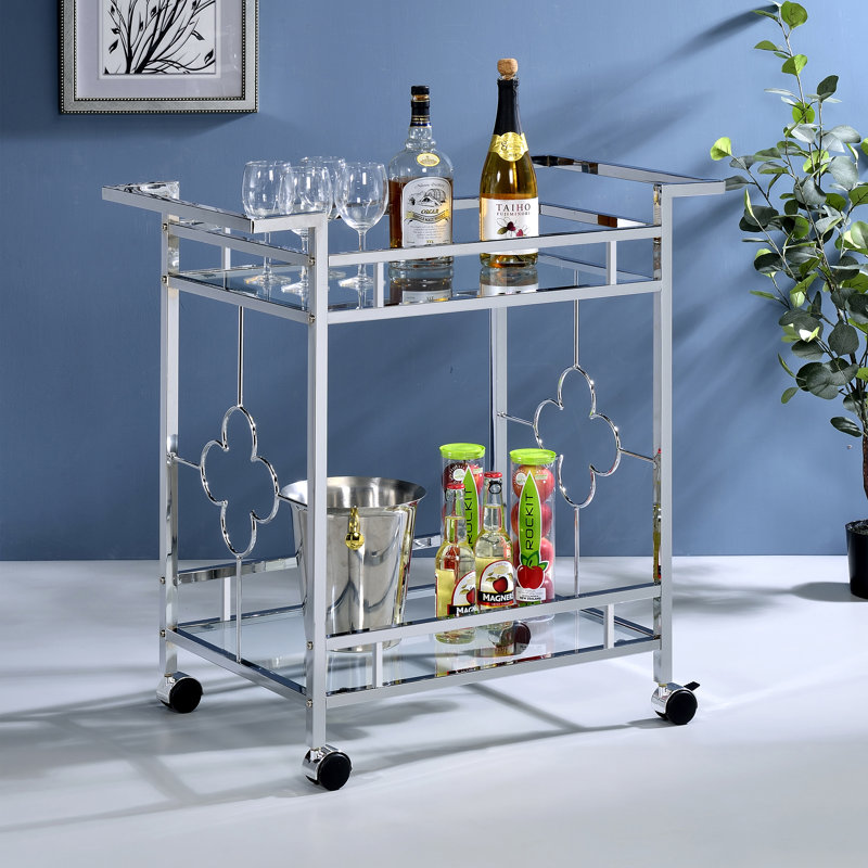 Laudalino Metal Bar Cart