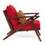 Chaise de patio Minhaj avec coussins Sunbrella-842339659