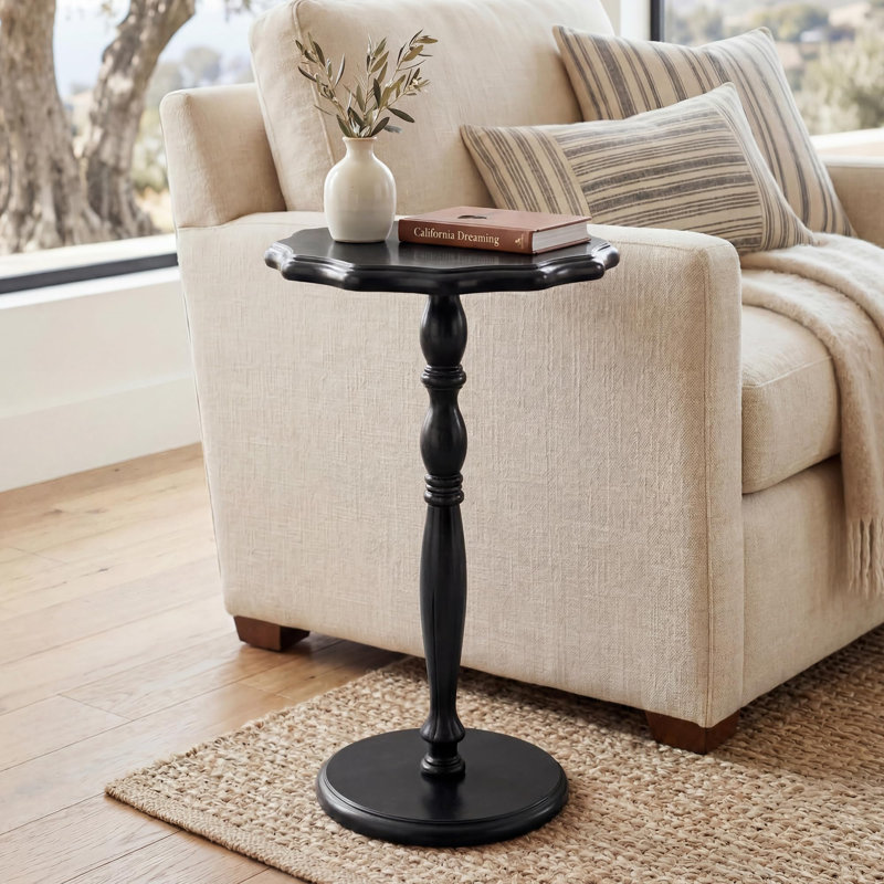 table de bout, Noir