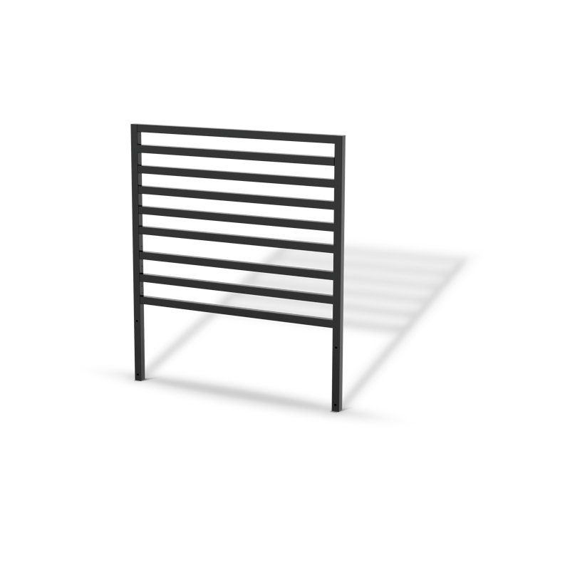 Cozze Elements Back Grid 110 pour la cuisine extérieure, organisateur d'ustensiles en aluminium thermolaqué, mur de rangement peu encombrant, noir mat