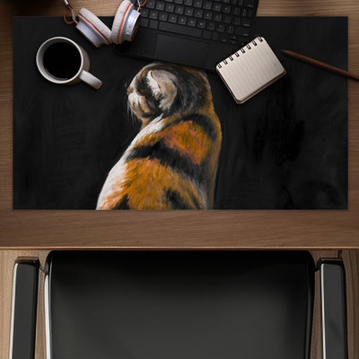 Spotted cat - 14.00"x24.25" Desk mat
