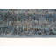 Tapis en laine bleu marine/gris 4 pi 7 po x 12 po one-of-kind main-noué la 1980 preteintes Venus
