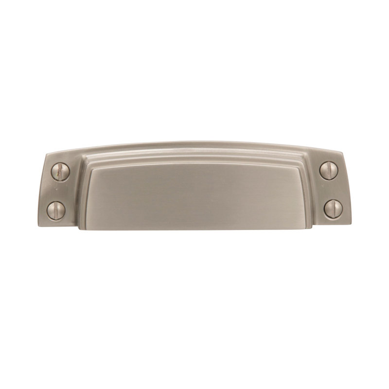 Poignée coquille 3 1/2 po Highland Ridge, Nickel satiné
