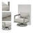 Trombley 4-Piece Aluminum Patio Conversation Set With Loveseat, Swivel Chairs, Coffee Table And Gray Cushions