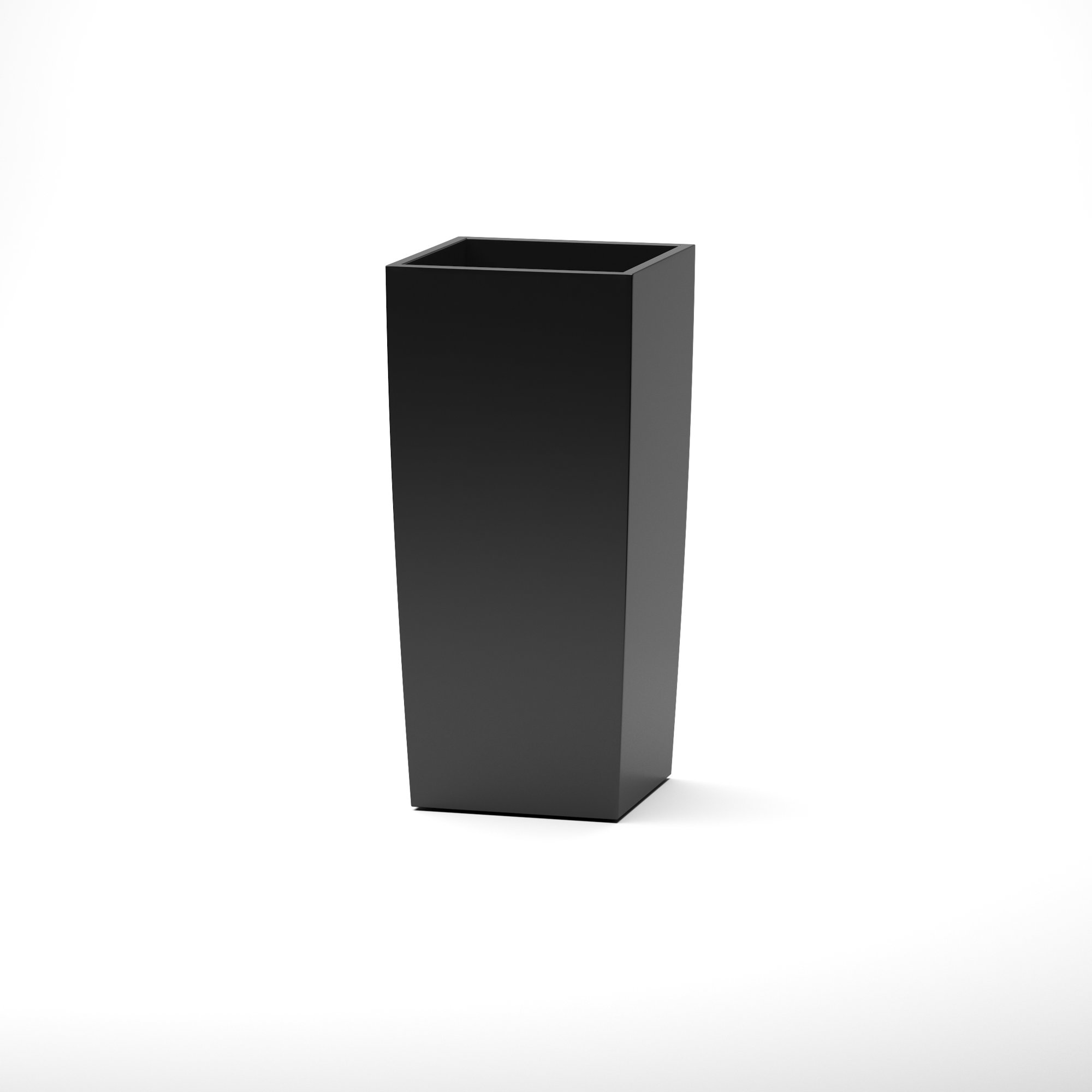 Roseline Handmade Planter Box, Black, 42" H x 20" W x 20" D