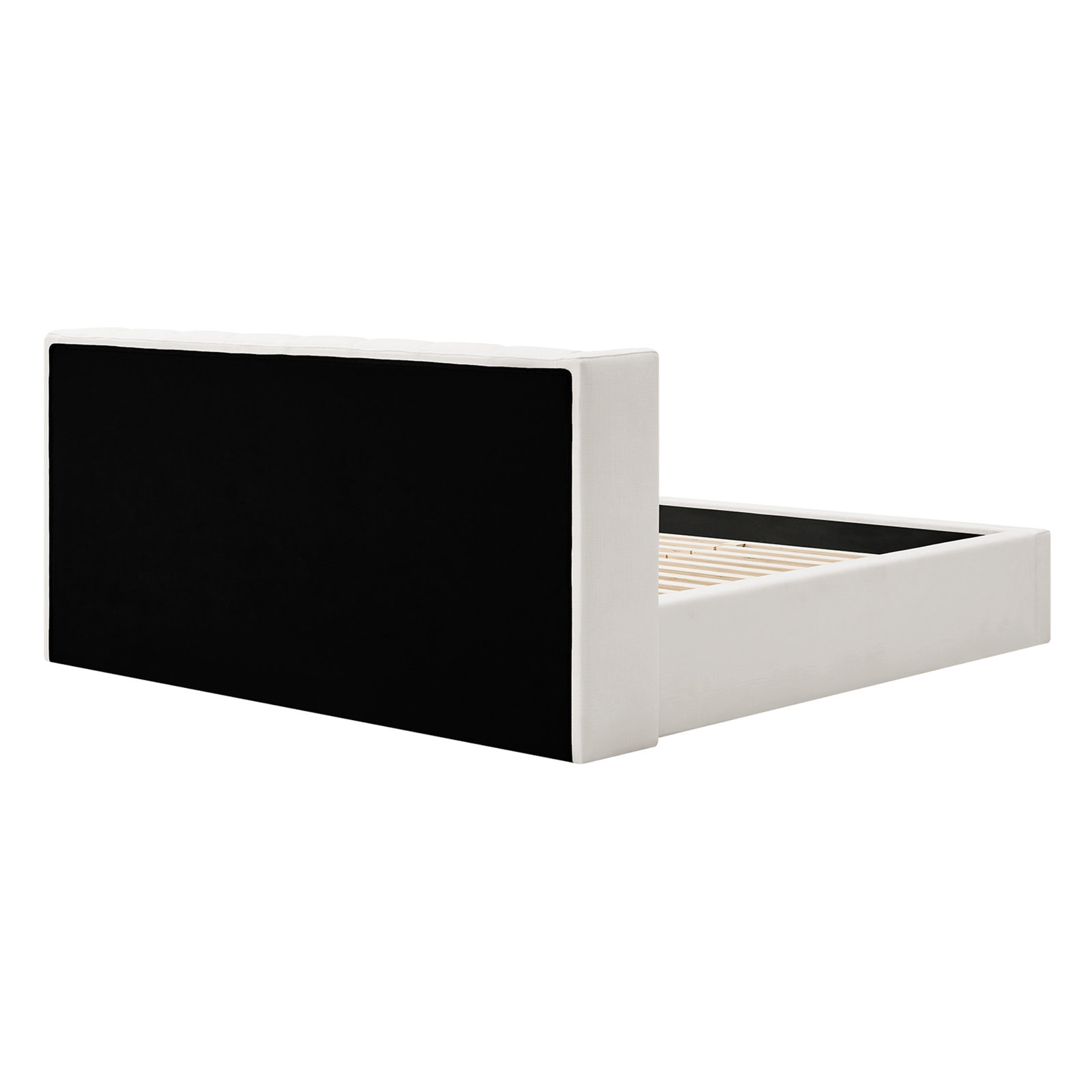 Upholstered Platform Bed, Selene White, King