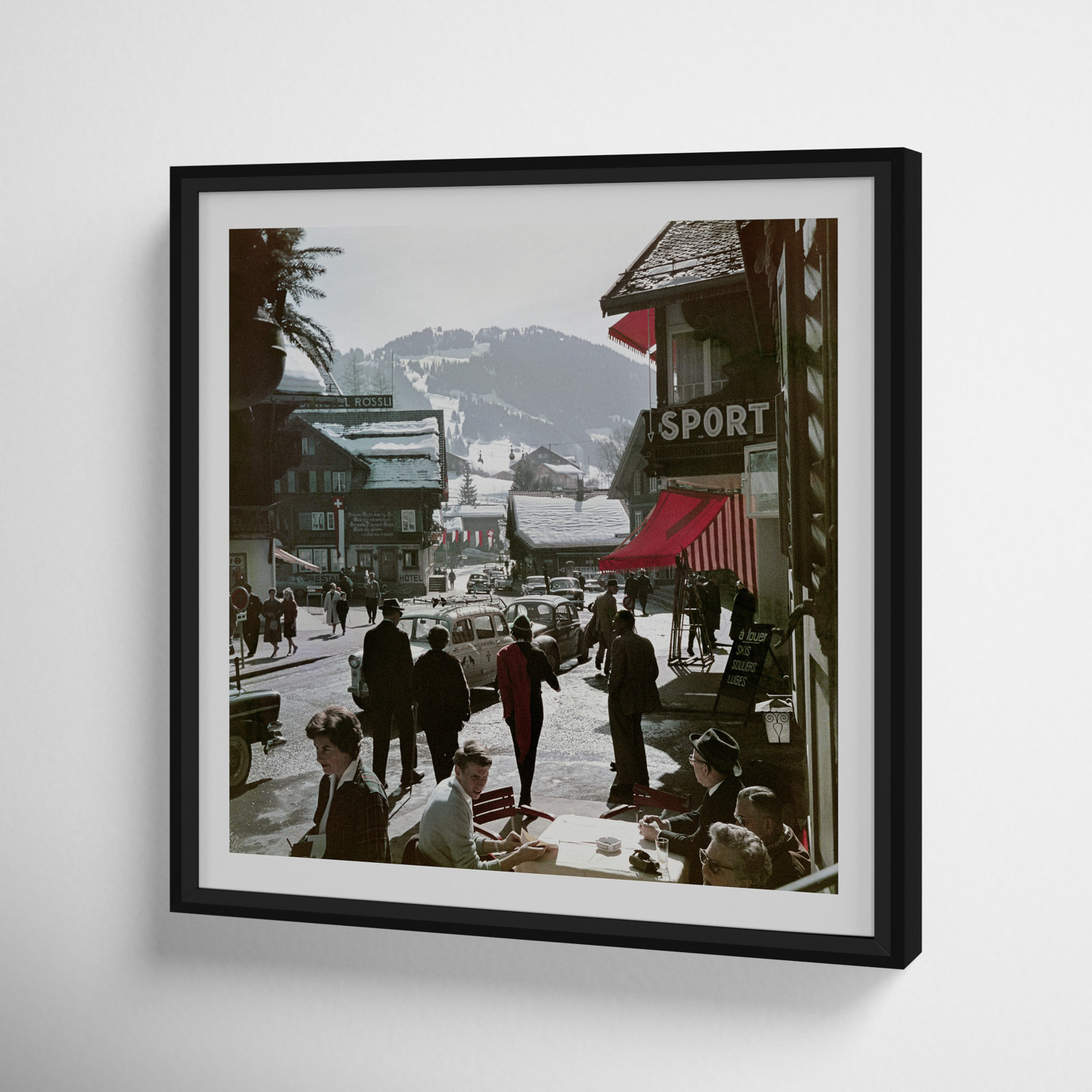 Gstaad Town Centre by Slim Aarons