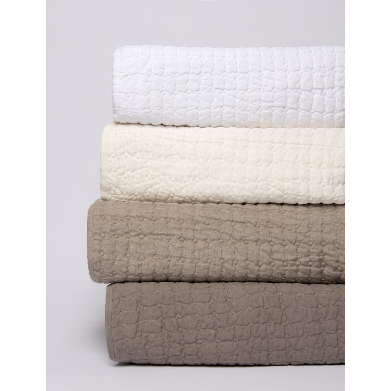 Bohannon Cotton Striped Quilt - Twin, Twin Quilt Quilt, Ivory