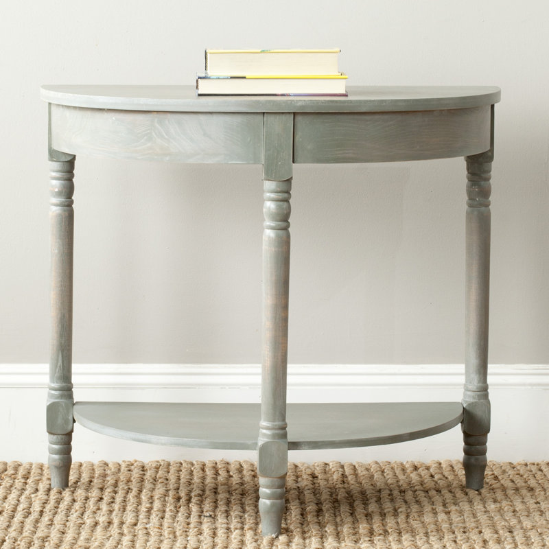 Console en bois massif 30 po Graer, Gris français