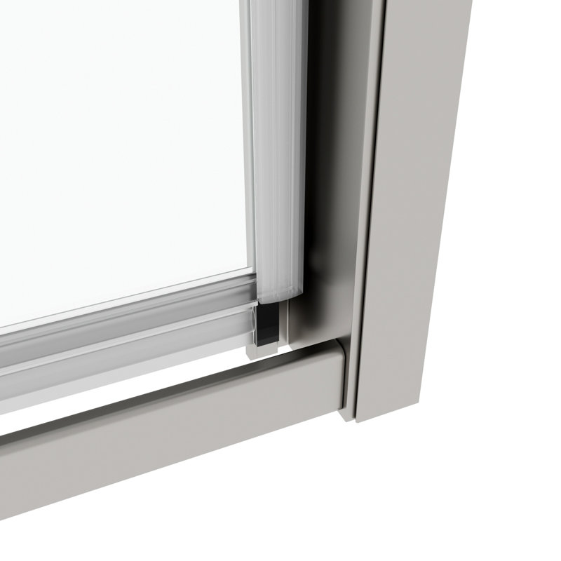 56-60" W X 71" H Piovt Swing Glass Shower Door,Pivot Frame Sliding Shower Door With 1/4"(6Mm) Clear SGCC Tempered Glass,Shower Doors,Reversible Installation