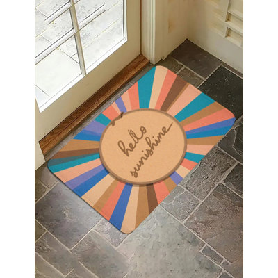 Tapis pour salle de bain Hello Sunshine Hoop, 16 x 24