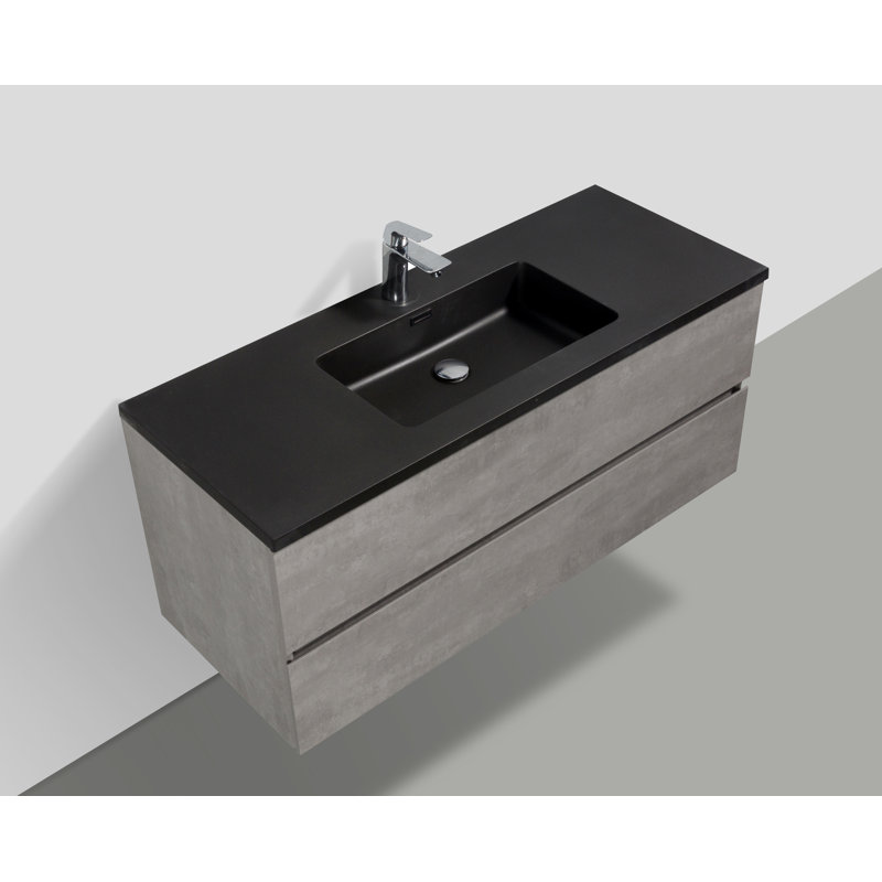 Spielman 47" Wall-Mounted Single Bathroom Vanity Set