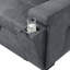 Canapé-lit modulaire réversible en tissu tissé