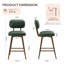 Swivel Upholstered Faux Leather Bar Stool-555962325