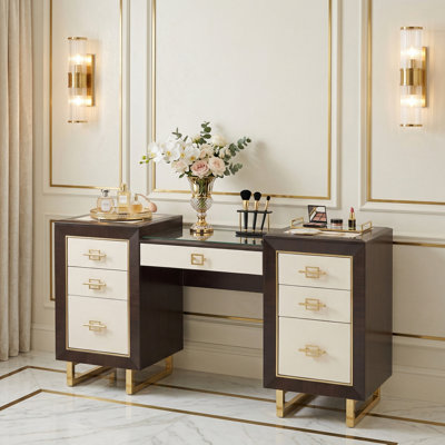 Belmont Place Vanity Desk - Espresso