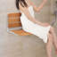 Colla 20.9'' W Solid Wood Shower Bench