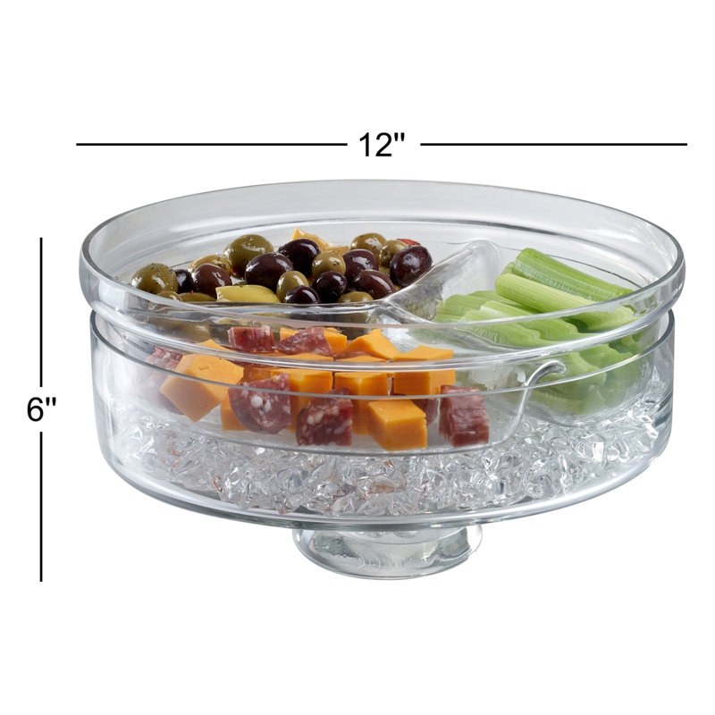 Mint Pantry® Costillo Glass Divided Serving Dish