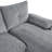 U-Shaped Sectional Sofa With Adjustable Armrest Pillows-1742009601