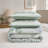 3 PCS Full/Queen Comforter Set, Green