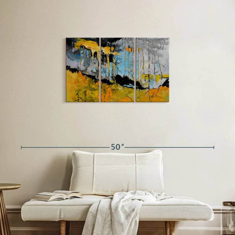 Avery Bleeding Sunrise Abstract, 20" H x 33" W
