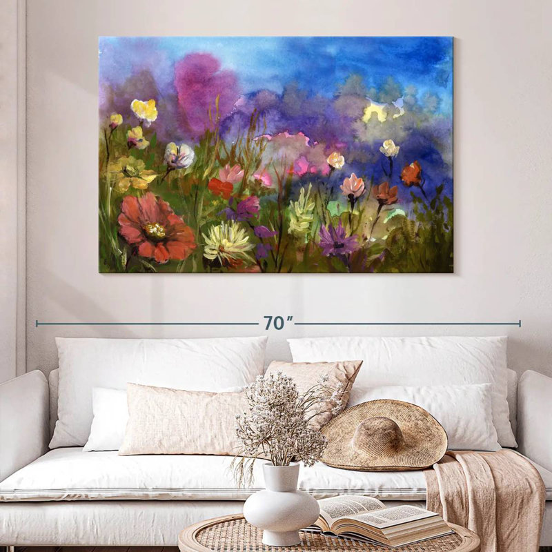 Alvord Spring Season Flower Field, 34" H x 51" W