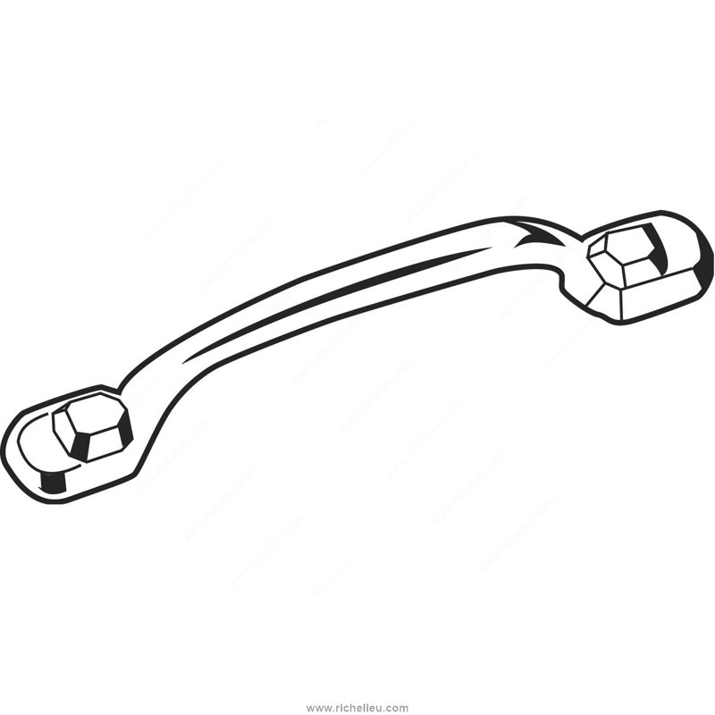 Poignée arche 3 po Expression, Nickel poli