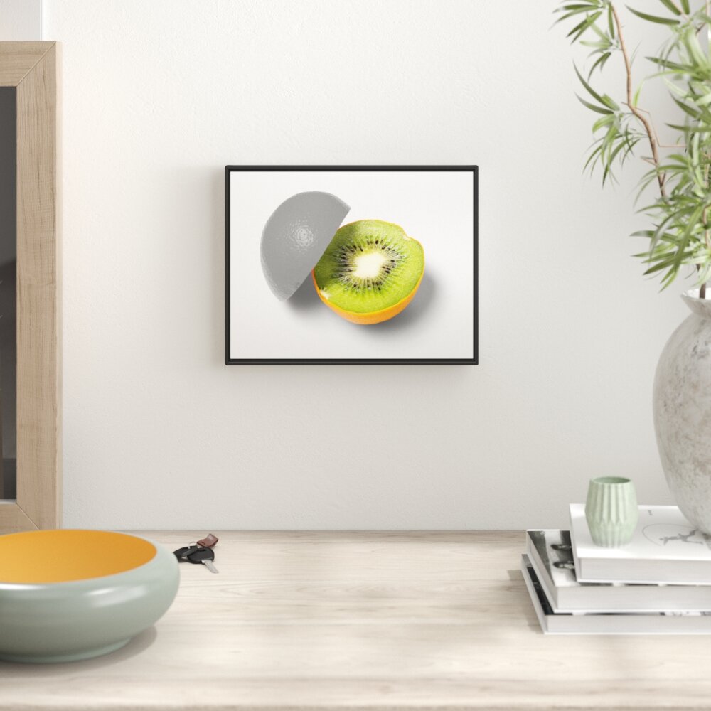 Gerahmtes Wandbild Orangen Kiwi Fruit Früchte Obst