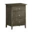 Table de chevet transitionnelle grise sophistiquée-526459770