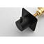 Robinet de douche 3/4 "à contrôle de volume. Poignée en laiton réglable. Rouille. Noir mat. Installation sans soudure. Poignée de 3,5 po x 2,2 po, résistance à la corrosion de 1,8 lb. Antirouille. Installation simple. ×