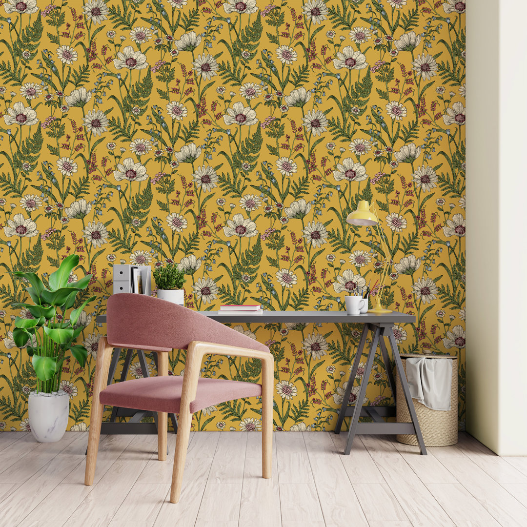 Wild Meadow Botanical Wallpaper