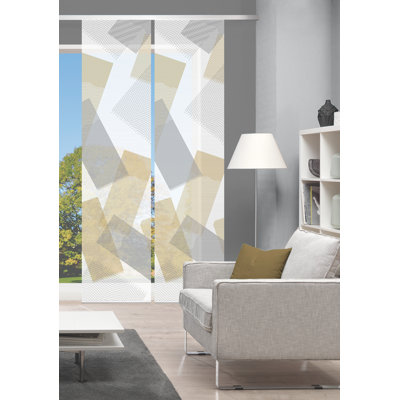 Semi Sheer Sliding Panel Pair