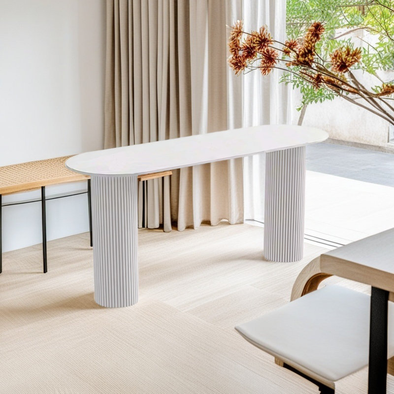 Éclairage pour la salle à manger, Blanc pur, H 41,3 po x L 55,1 po x l 15,7 po, Blanc cassé / blanc