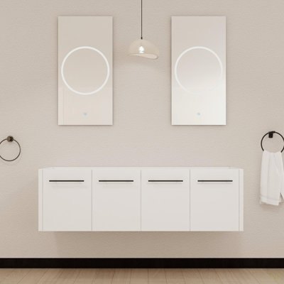 Meuble-lavabo mural 60 po (seulement le meuble, sans évier supérieur)
