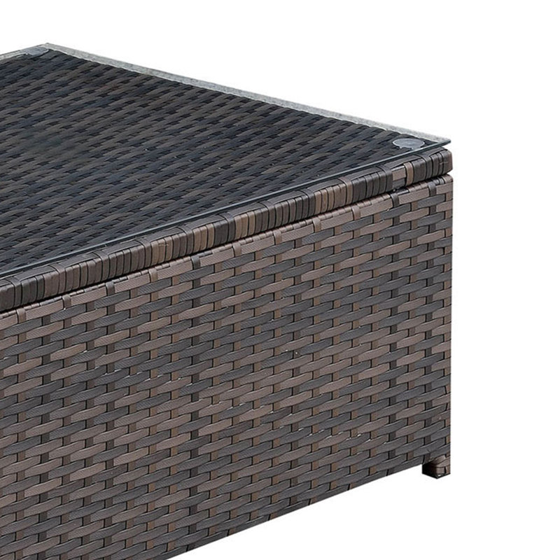 Kaid Glass Top Single Coffee Table