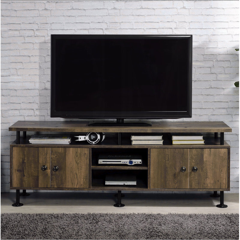 Meuble télé 2 tablettes Rustic Oak