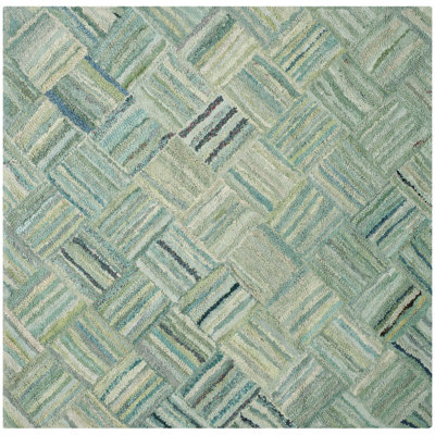 Millia Hand Tufted Performance Geometric Rug