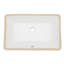 Lavabo encastré rectangulaire en céramique