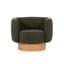 Fielding Upholstered Swivel Barrel Chair