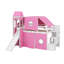 Lit mezzanine simple avec tente et tour
