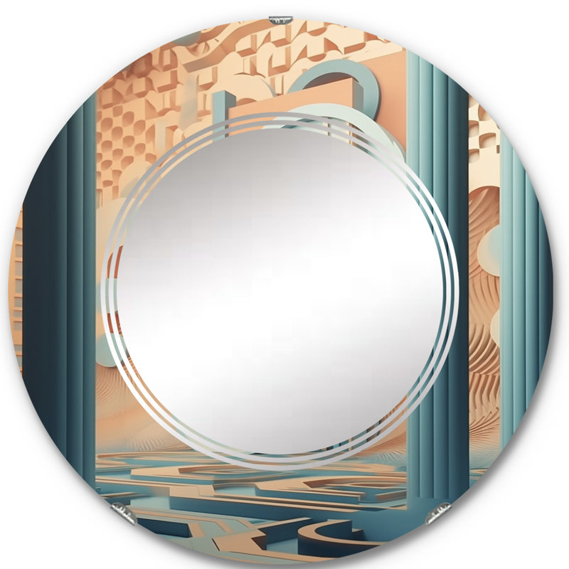 Goslee - Miroir mural moderne rond, 24 po x 24 po