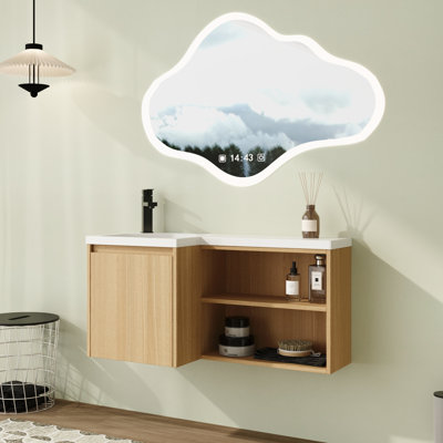 Meuble-lavabo simple 36 po avec plateau en résine