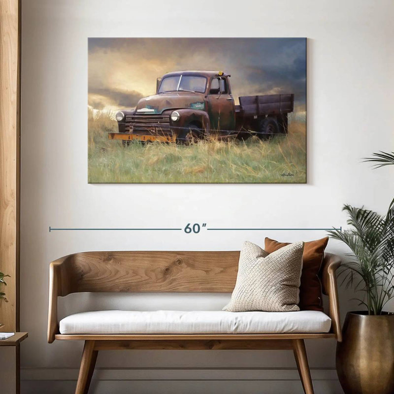 Mehar Rusty Chevy, 30" H x 45" W