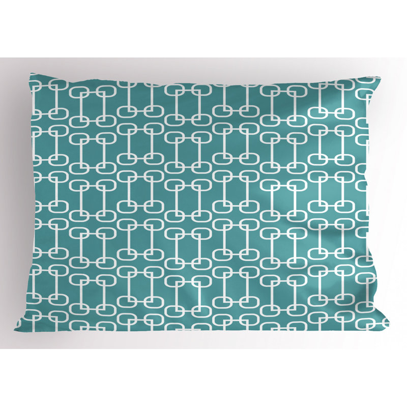 Tea Polyester Geometric Sham Set, Twin
