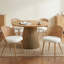 Chaises de salle à manger confortables, style bohème moderne en métal de rotin pour la cuisine