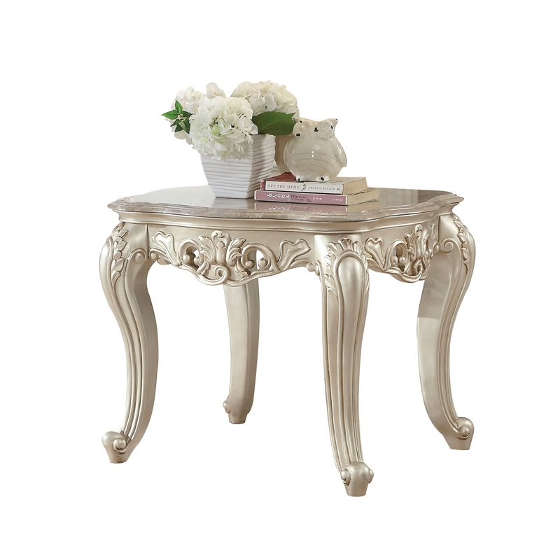 Khiabet Marble Top End Table