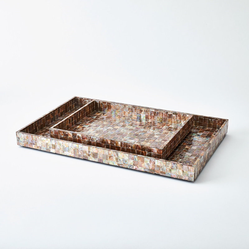 Decorative Tray, 28"Wx18"Dx2.5"H