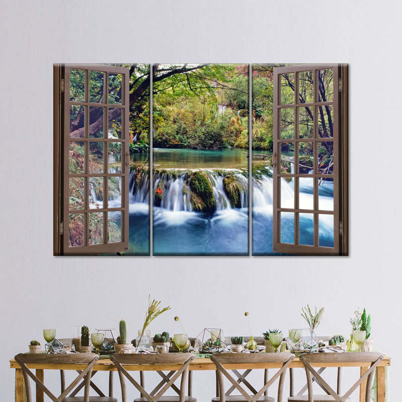 Ensemble de 3 pièces Waterfall, H 24 po x l 38 po x P 1,25 po