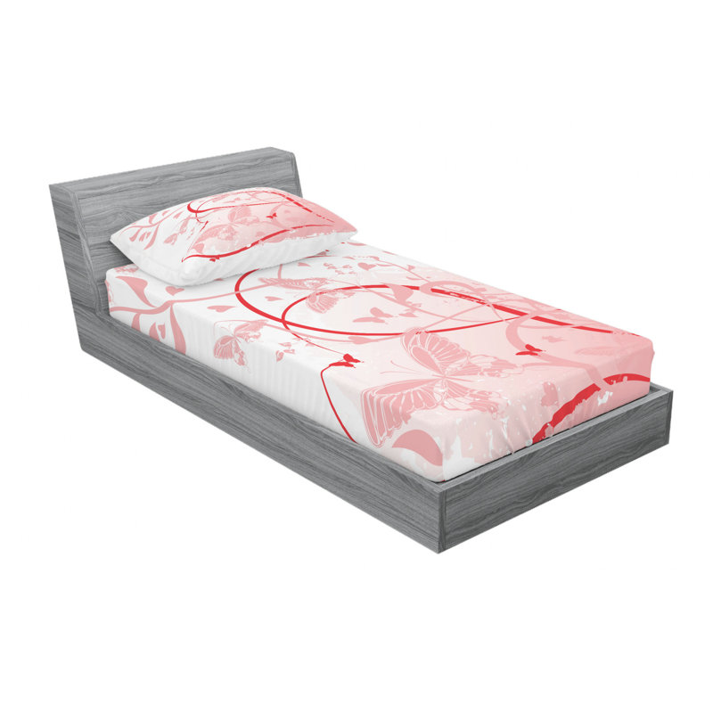 Microfiber Sheet Set, Twin Sheet Set with Fitted Sheet