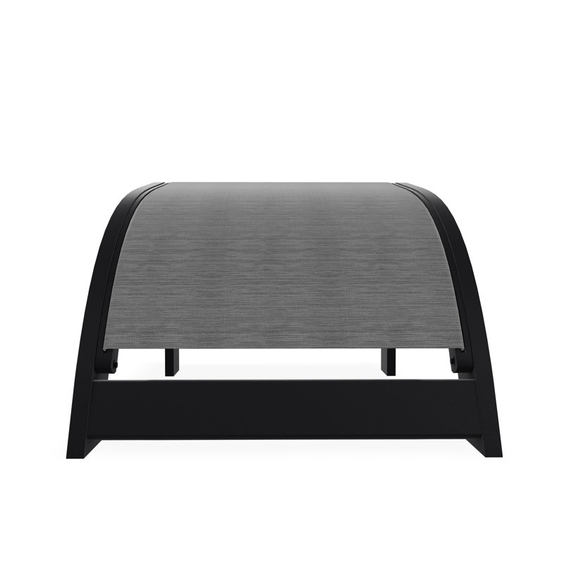 Repose-pieds Adirondack en polymère de qualité marine, Noir, Gris anthracite Collect