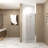 37-36 "X 72" Shower Door,  1/4"(6Mm)  Tempered Glass, Aluminum Frame